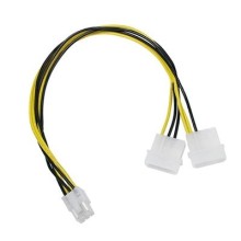 Кабель-адаптер питания 6pin/2molex cc-psu-6, Gembird