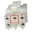 Кабель-адаптер питания 6pin/2molex cc-psu-6, Gembird