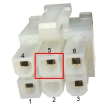 Кабель-адаптер питания 6pin/2molex cc-psu-6, Gembird