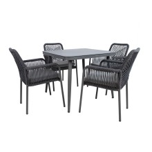 Garden furniture set HELA table and 4 chairs