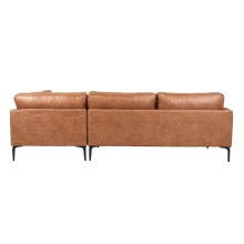 Corner sofa SOFIA RC, brown