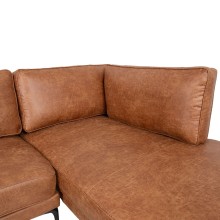 Corner sofa SOFIA RC, brown