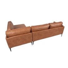 Corner sofa SOFIA RC, brown