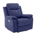 Recliner armchair MILO recliner, blue
