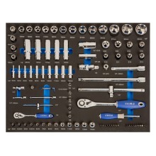 Irimo socket set 1/4 + 1/2", 3/3 foam, 94pcs