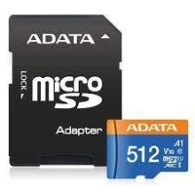 Memory micro sdxc 512gb w/ad./ausdx512guicl10a1-ra1, Adata