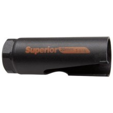 Универсальная коронка для строительных работ Superior 25 мм с твердосплавными наконечниками, глубина 71 мм