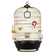 Bird cage Diva 40x71cm, golden, round
