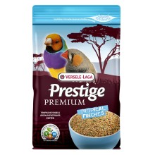 Premium tropical enriched seed mixture with extruded VAM-pellets 800g, for canaries, Prestige