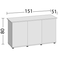 Aquarium base Rio 400/450 SBX, white
