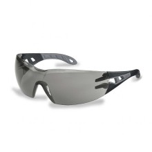 Safety glasses Uvex Pheos gray lens, supravision excellence coating, black/grey legs