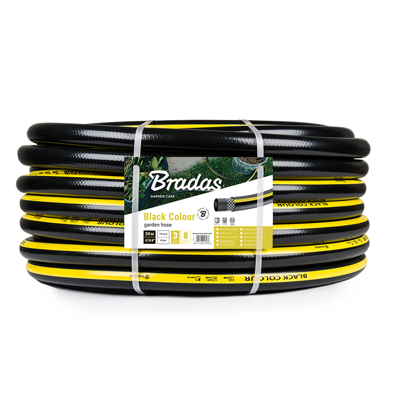 Garden hose BLACK COLOUR 3/4" - 50m Garden hose BLACK COLOUR 3/4" - 50m