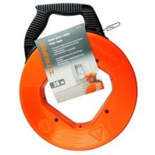 Steel fish tape on reel 30m Truper®