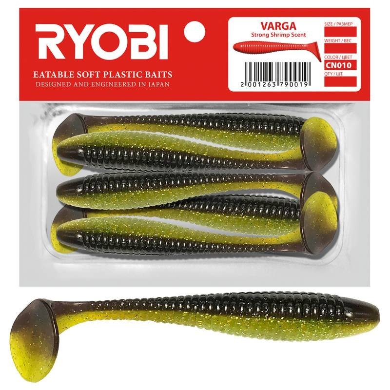 Soft lure Scented Ryobi Varga 96mm CN010 4pcs