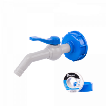 Set - PP 45 ° tap with IBCS60x6 adapter for 13 mm hose with PTFE tape