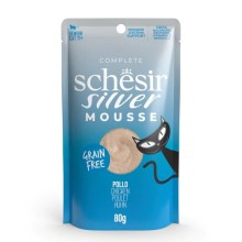 Silver Cat chicken + pumpkin mousse wet food for aging cats 80g, Schesir