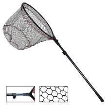 Landing net SWD 60x60x50cm telescopic 2,3m rubberized
