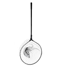 Landing net SWD 60x60x60cm telescopic 2,3m nailon